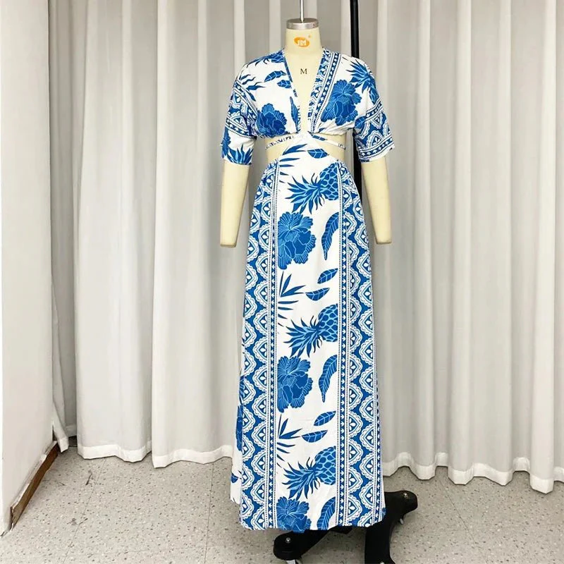 Robe maxi imprimee femme a coupe fluide - Legere et estivale - Image 5