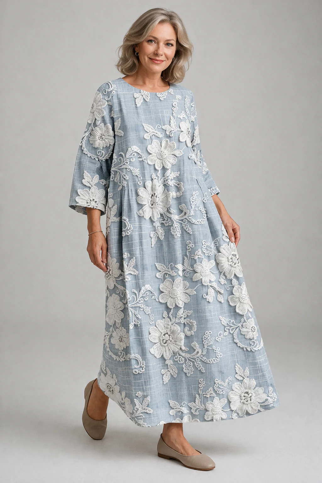 Robe maxi imprimée femme – Élégante et fluide - Image 2