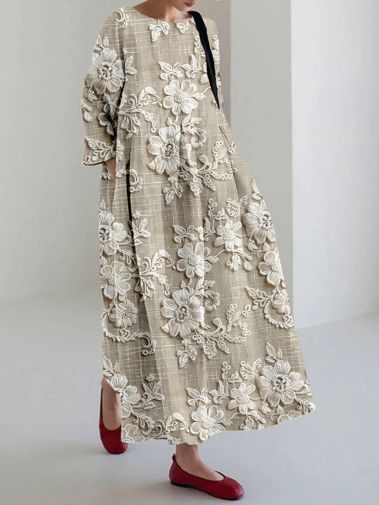 Robe maxi imprimée femme – Élégante et fluide - Image 3