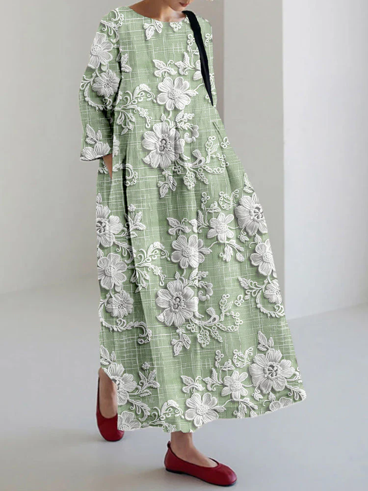 Robe maxi imprimée femme – Élégante et fluide - Image 5