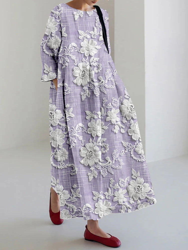 Robe maxi imprimée femme – Élégante et fluide - Image 6