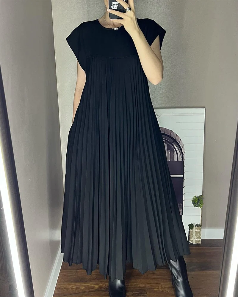 Robe maxi plissée femme élégante – Fluide et raffinée - Image 4