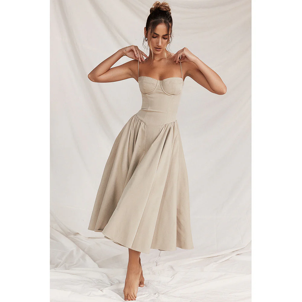 Robe Midi Corset Femme à Bretelles Réglables – Élégante et Flatteuse - Image 7