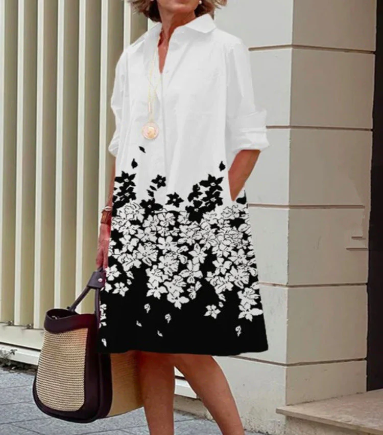 Robe midi décontractée pour femme en coton et lin – Coupe confortable pour tous les jours - Image 10