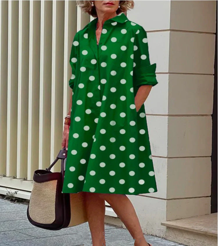 Robe midi décontractée pour femme en coton et lin – Coupe confortable pour tous les jours - Image 5
