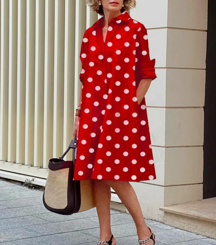 Robe midi décontractée pour femme en coton et lin – Coupe confortable pour tous les jours - Image 6