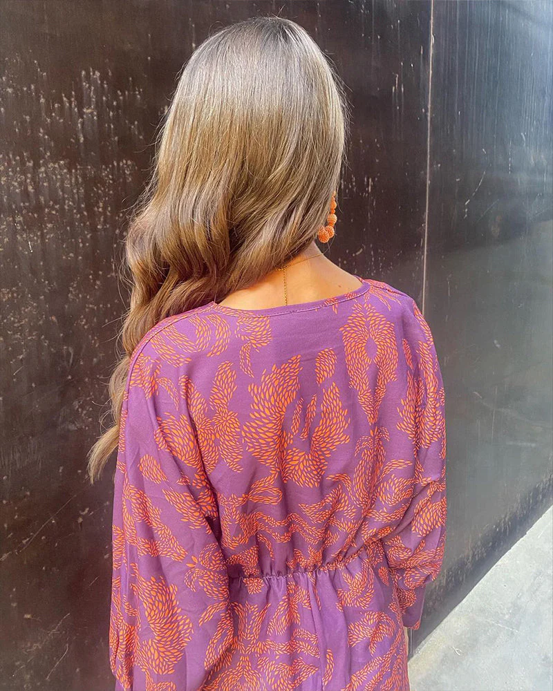 Robe Midi Élégante à Décolleté en V Femme – Coupe Flatteuse, Détail Raffiné - Image 7