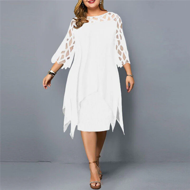 Robe midi élégante grande taille - Image 7