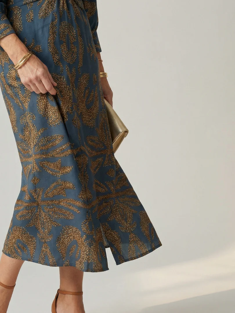 Robe midi femme cache-coeur naturelle - Douce et flatteuse - Image 7
