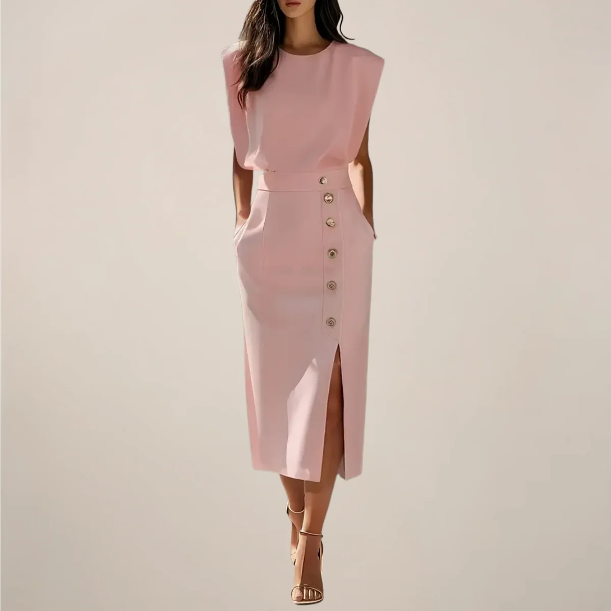 Robe midi femme élégante – Fluide et féminine - Image 6