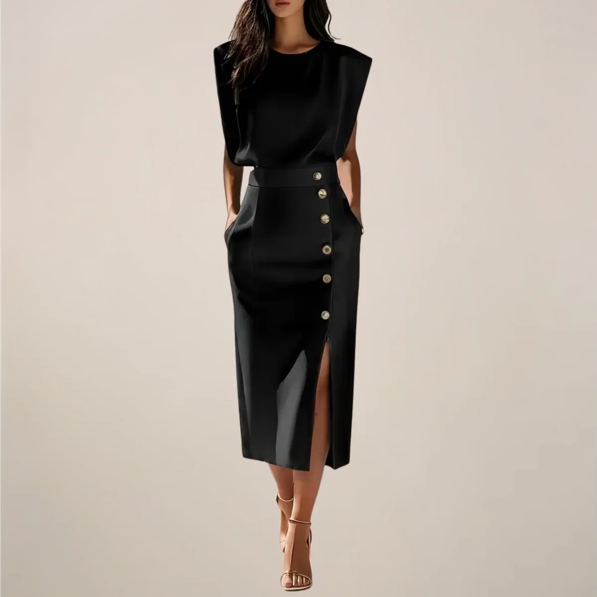 Robe midi femme élégante – Fluide et féminine - Image 7