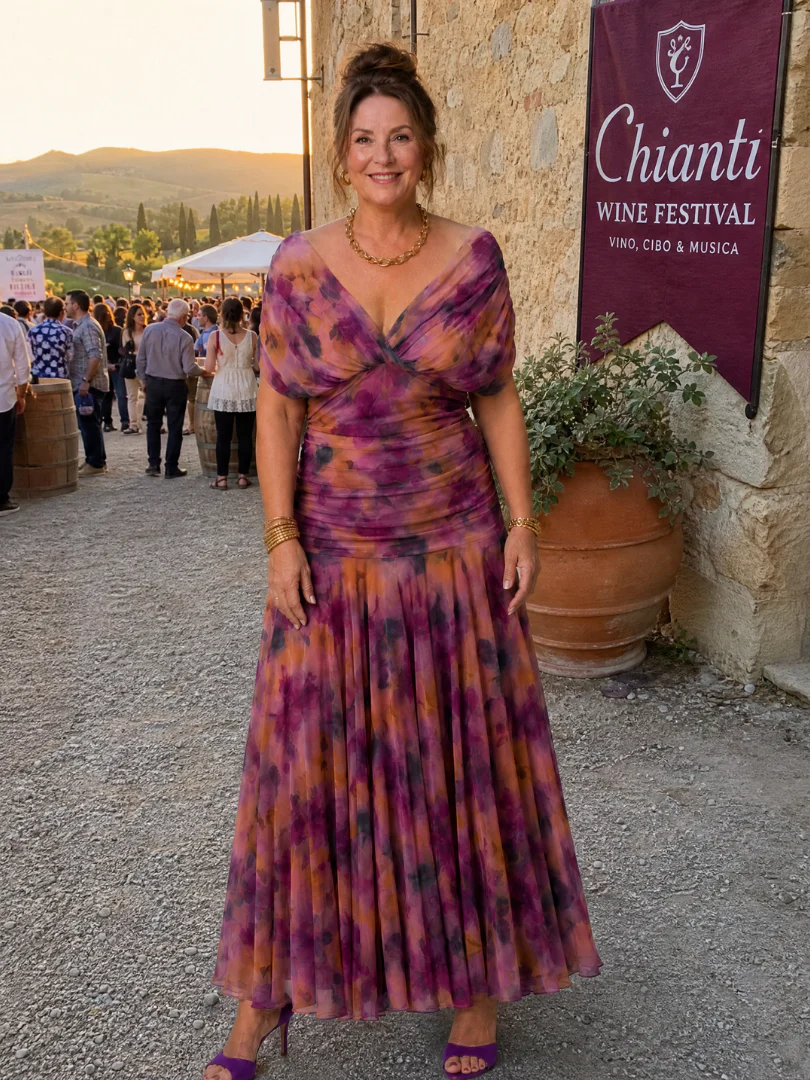 Robe midi femme epaules denudees - Fluide et romantique - Image 19