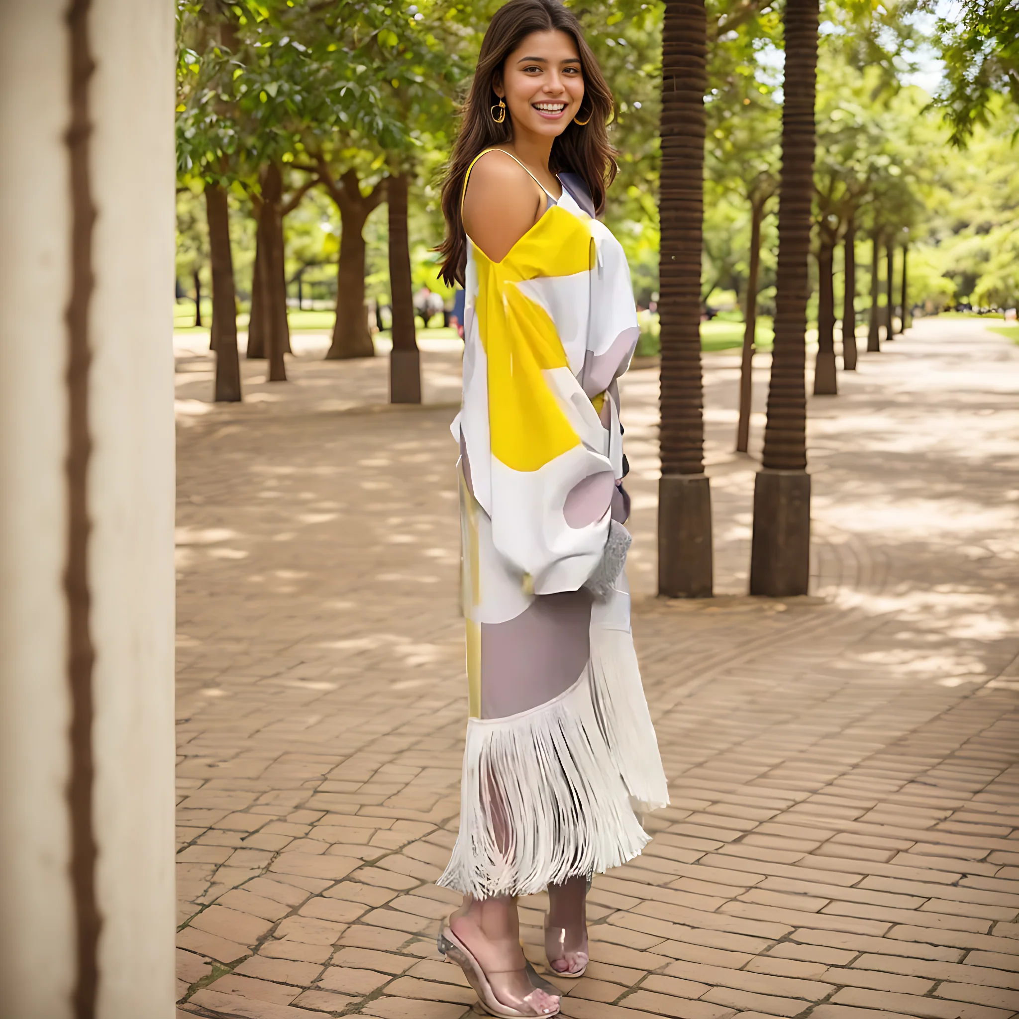Robe midi femme une épaule – Robe portefeuille élégante à la coupe asymétrique - Image 4