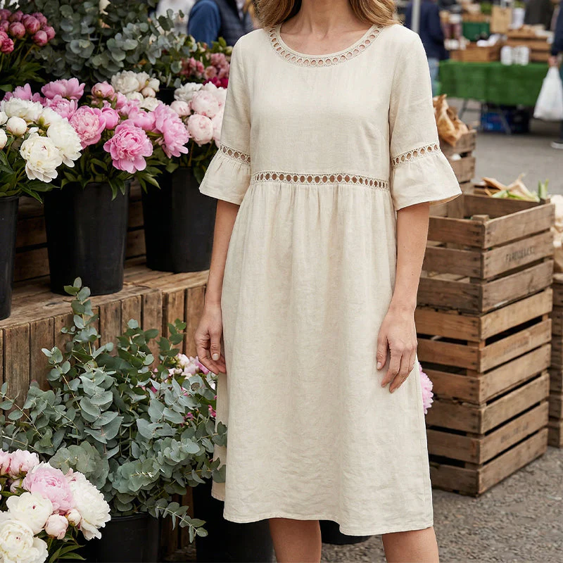 Robe midi femme ventre floute - Elegante et flatteuse - Image 3
