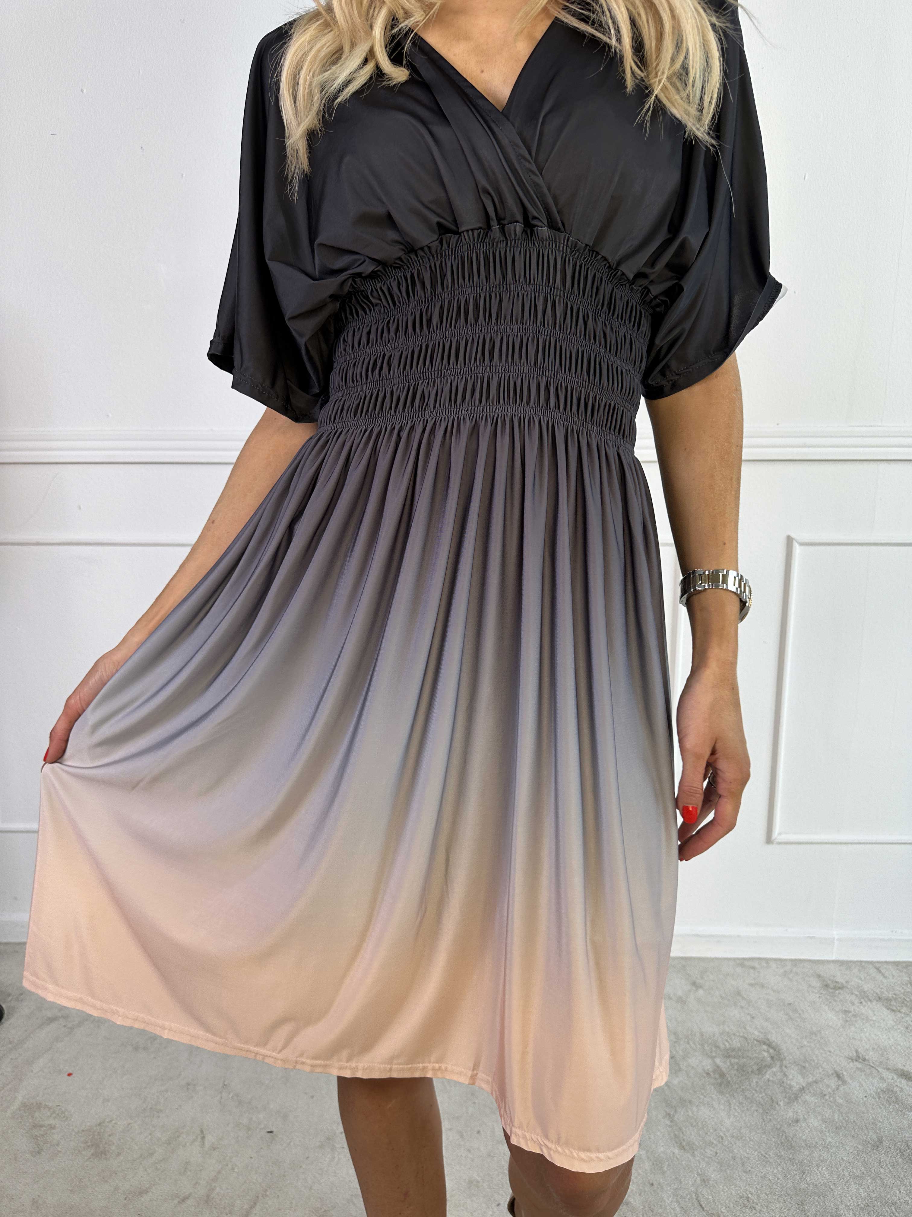 Robe Midi Ombre Élégante pour Femme – Style Estival Décontracté à Col V - Image 11