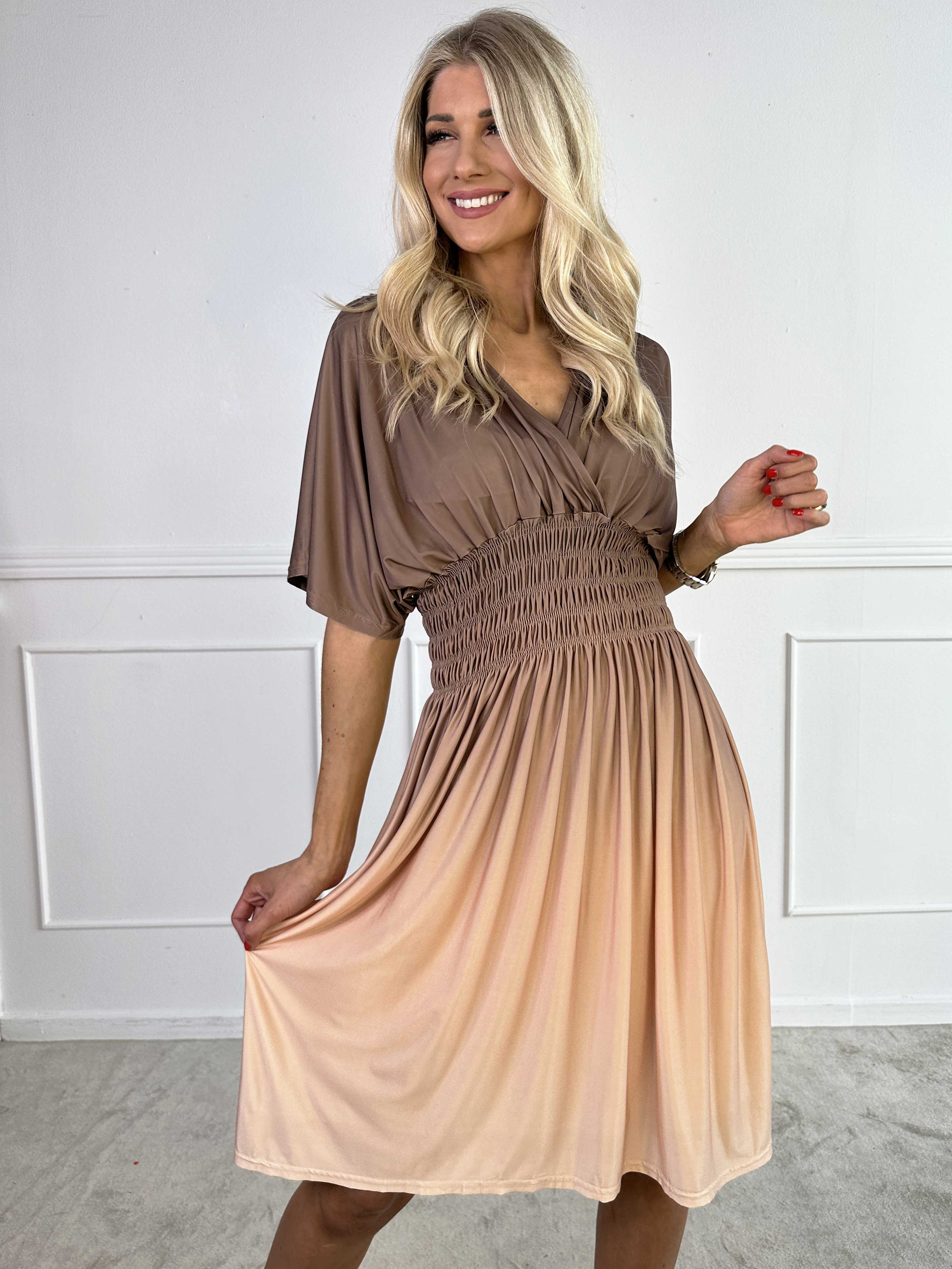 Robe Midi Ombre Élégante pour Femme – Style Estival Décontracté à Col V - Image 13