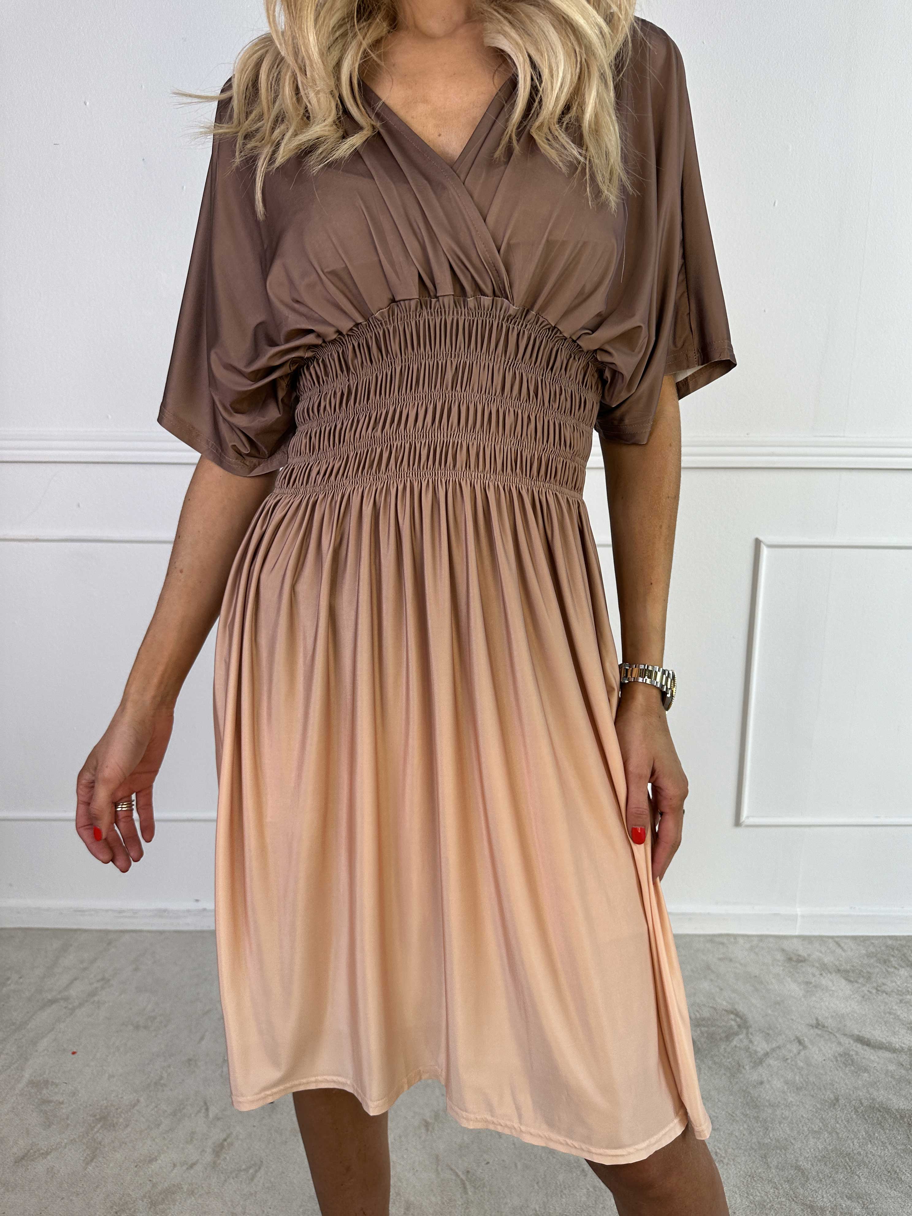 Robe Midi Ombre Élégante pour Femme – Style Estival Décontracté à Col V - Image 14
