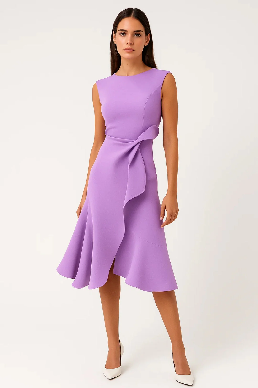 Robe Midi Portefeuille Femme – Élégante Fluide Pour Été Et Soirée - Image 6
