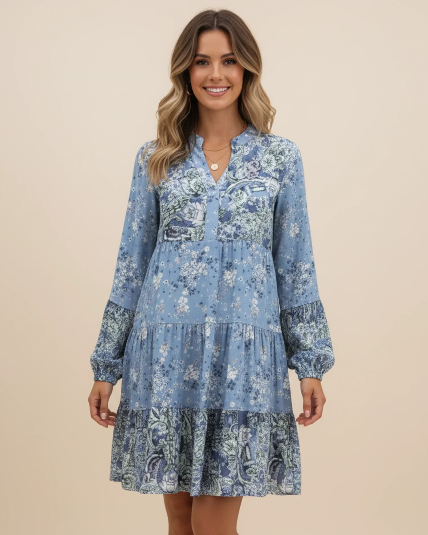 Robe Mini Fleurie Femme – Élégance Boho-Chic à Volants - Image 10