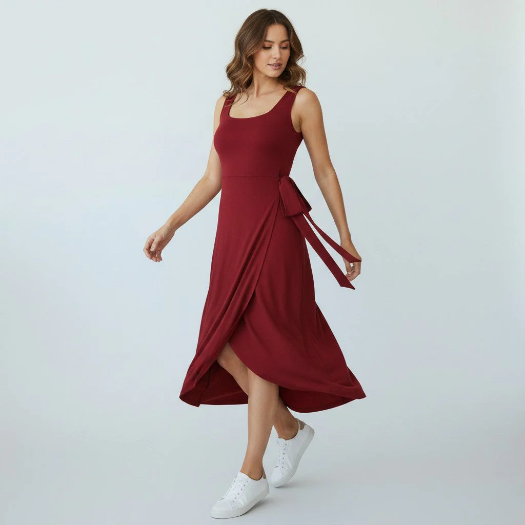 Robe portefeuille femme stretch - Confortable et elegante - Image 3