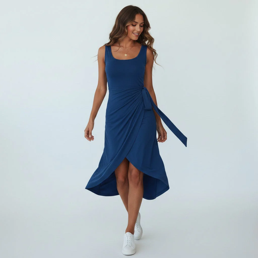 Robe portefeuille femme stretch - Confortable et elegante - Image 4