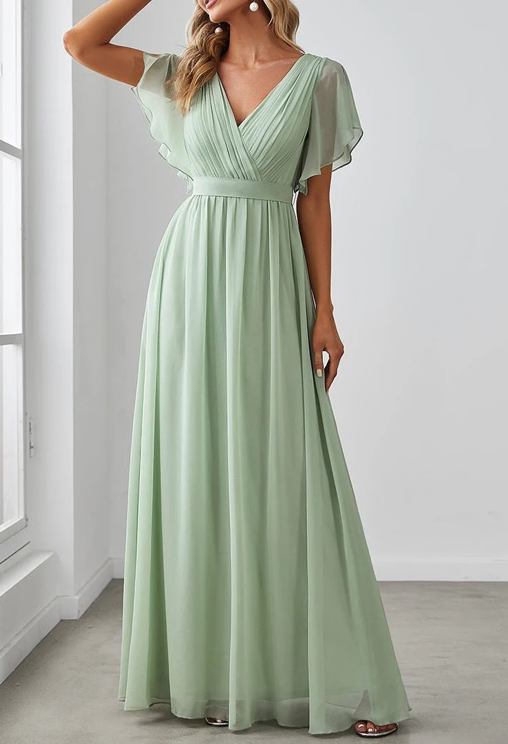 Robe verte trapèze pour invitée de mariage – Style élégant pour les grandes occasions - Image 3