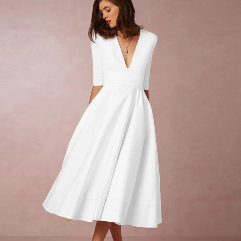 Robe Vintage Femme Ligne A Années 60 à Jupe Évasée – Élégante et Féminine - Image 4