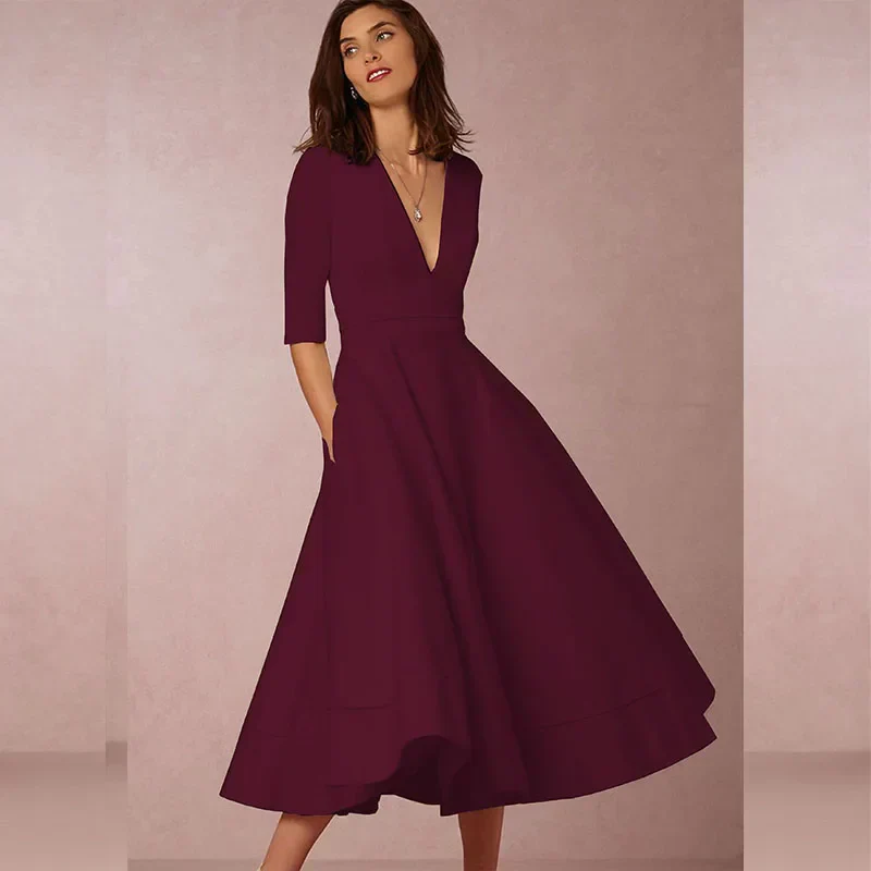 Robe Vintage Femme Ligne A Années 60 à Jupe Évasée – Élégante et Féminine - Image 9