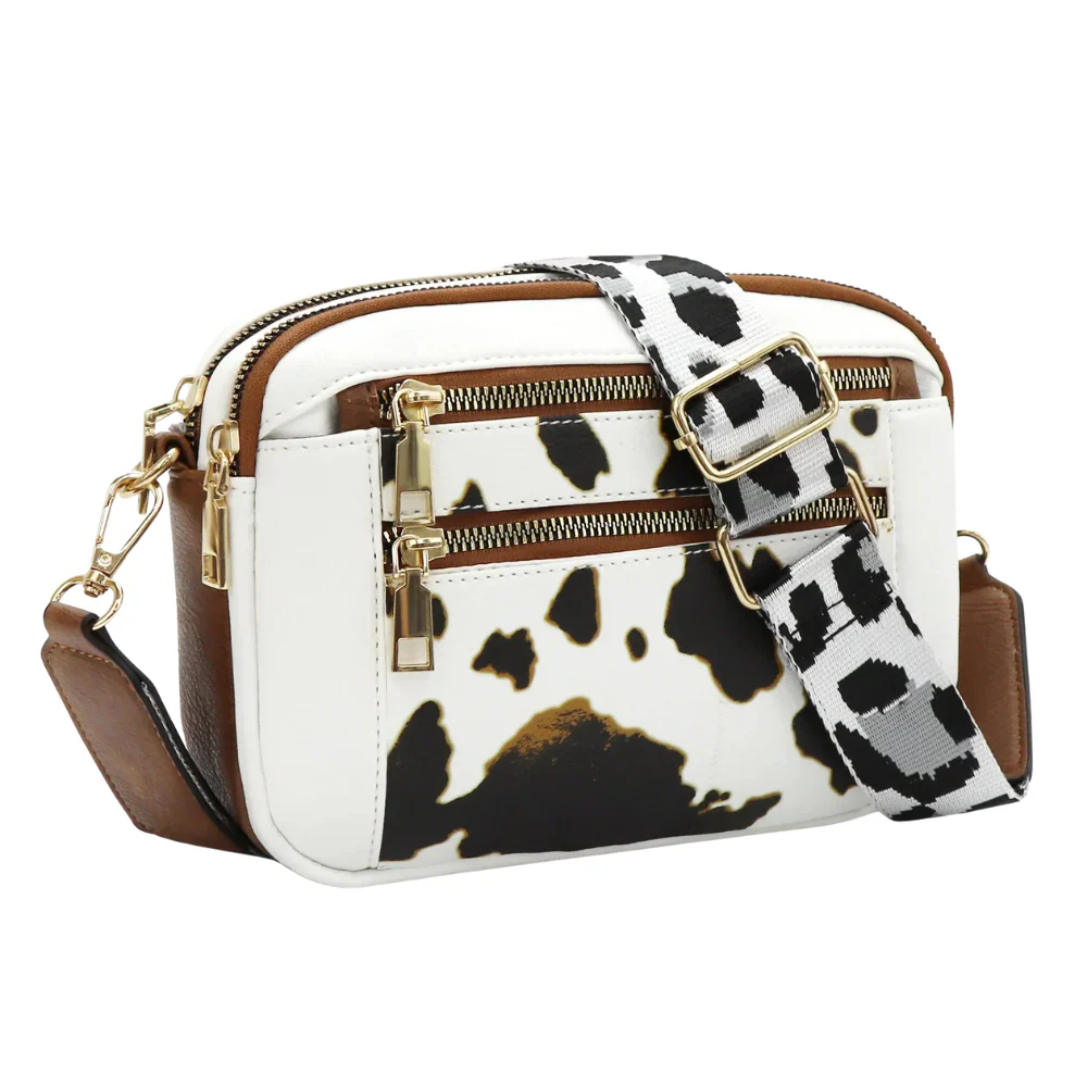 Sac à Bandoulière en Cuir Raffiné Femme – Mini Sac Zippé à Porter Épaule - Image 4