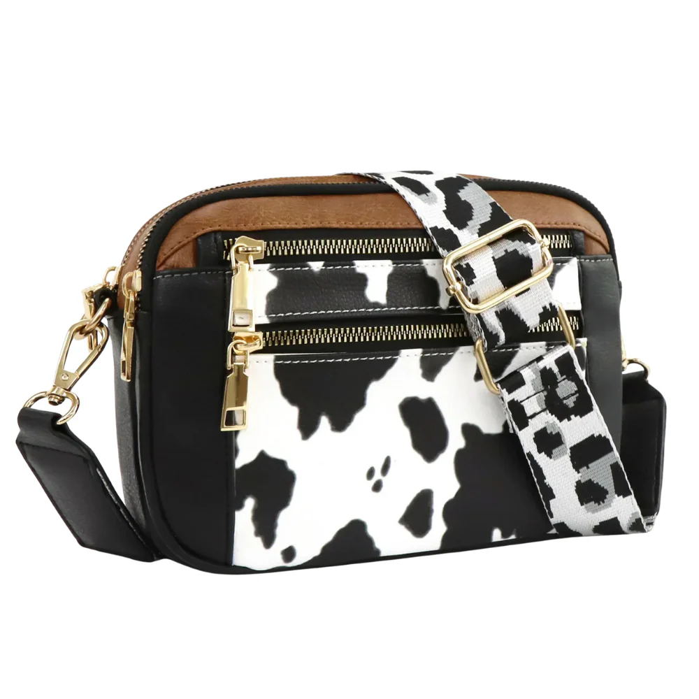 Sac à Bandoulière en Cuir Raffiné Femme – Mini Sac Zippé à Porter Épaule - Image 5
