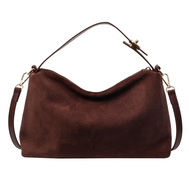Sac à bandoulière en daim pour femme - Image 7