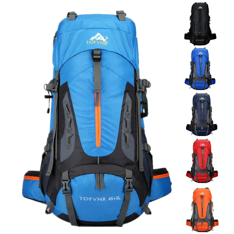 Sac à dos de randonnée étanche 60L – Grand sac extérieur pour camping, trekking et voyage - Image 11