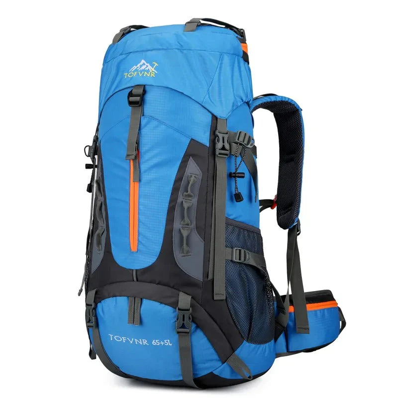 Sac à dos de randonnée étanche 60L – Grand sac extérieur pour camping, trekking et voyage - Image 5