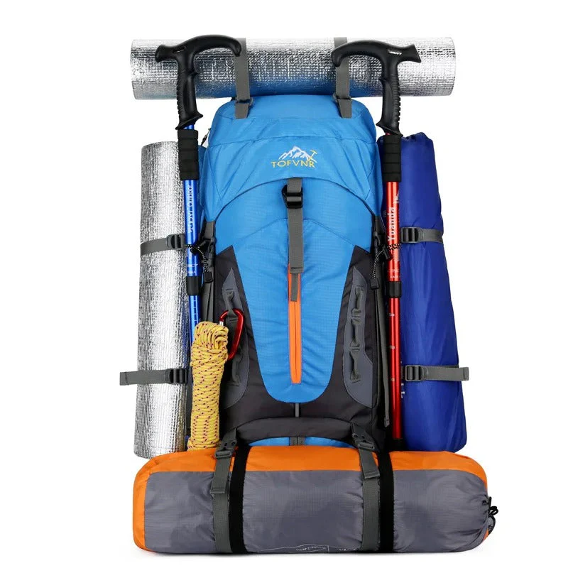 Sac à dos de randonnée étanche 60L – Grand sac extérieur pour camping, trekking et voyage - Image 6