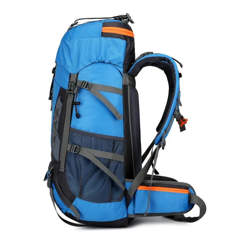 Sac à dos de randonnée étanche 60L – Grand sac extérieur pour camping, trekking et voyage - Image 8
