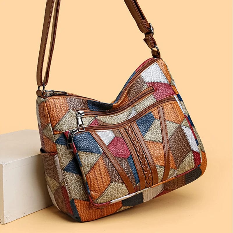 Sac à Épaule Femme En Cuir Marron - Image 3