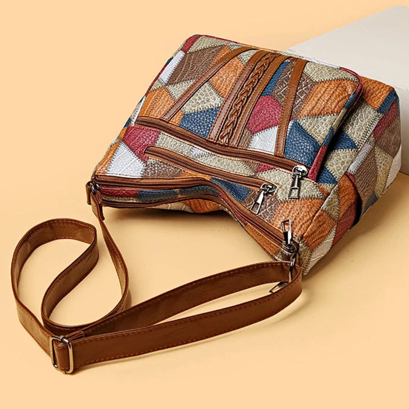 Sac à Épaule Femme En Cuir Marron - Image 4