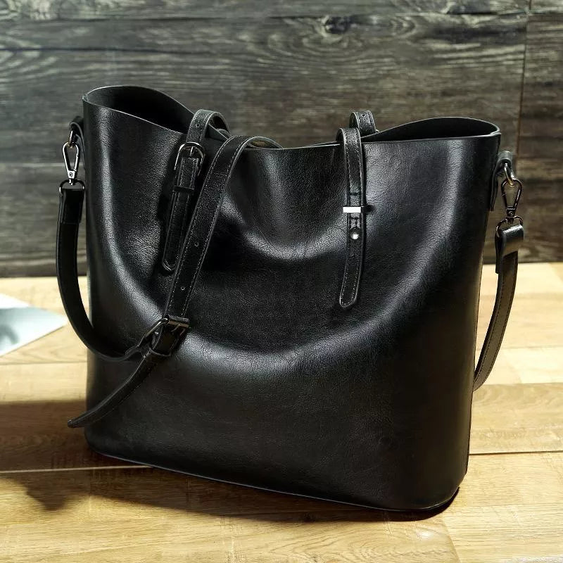 Sac à main femme tendance – Grand format en simili cuir avec anses solides - Image 3