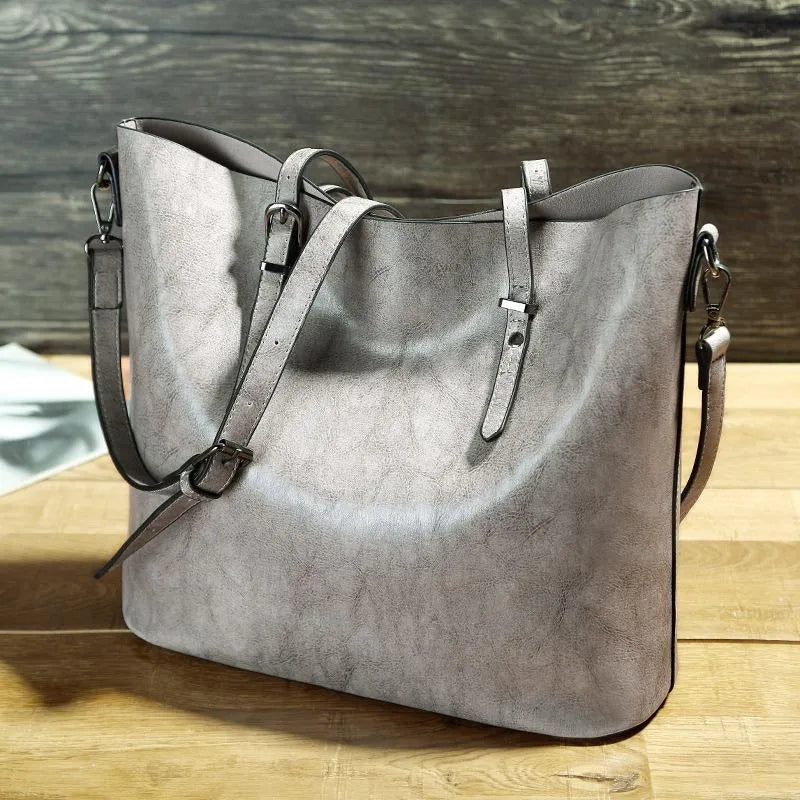 Sac à main femme tendance – Grand format en simili cuir avec anses solides - Image 5