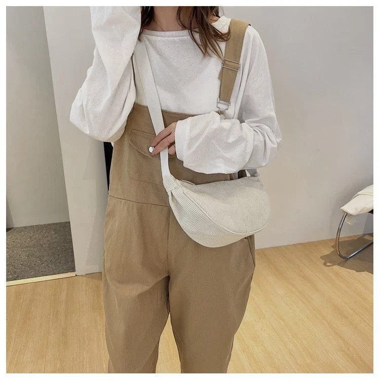 Sac Bandoulière en Velours Côtelé Premium Femme – Petit Sac à Épaule - Image 4