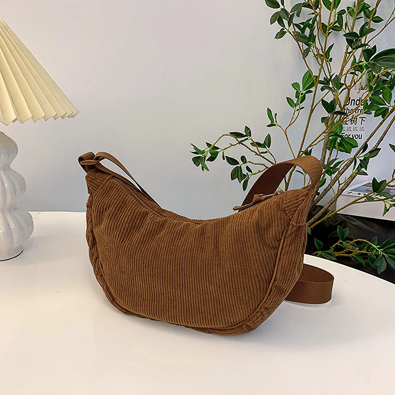 Sac Bandoulière en Velours Côtelé Premium Femme – Petit Sac à Épaule - Image 9