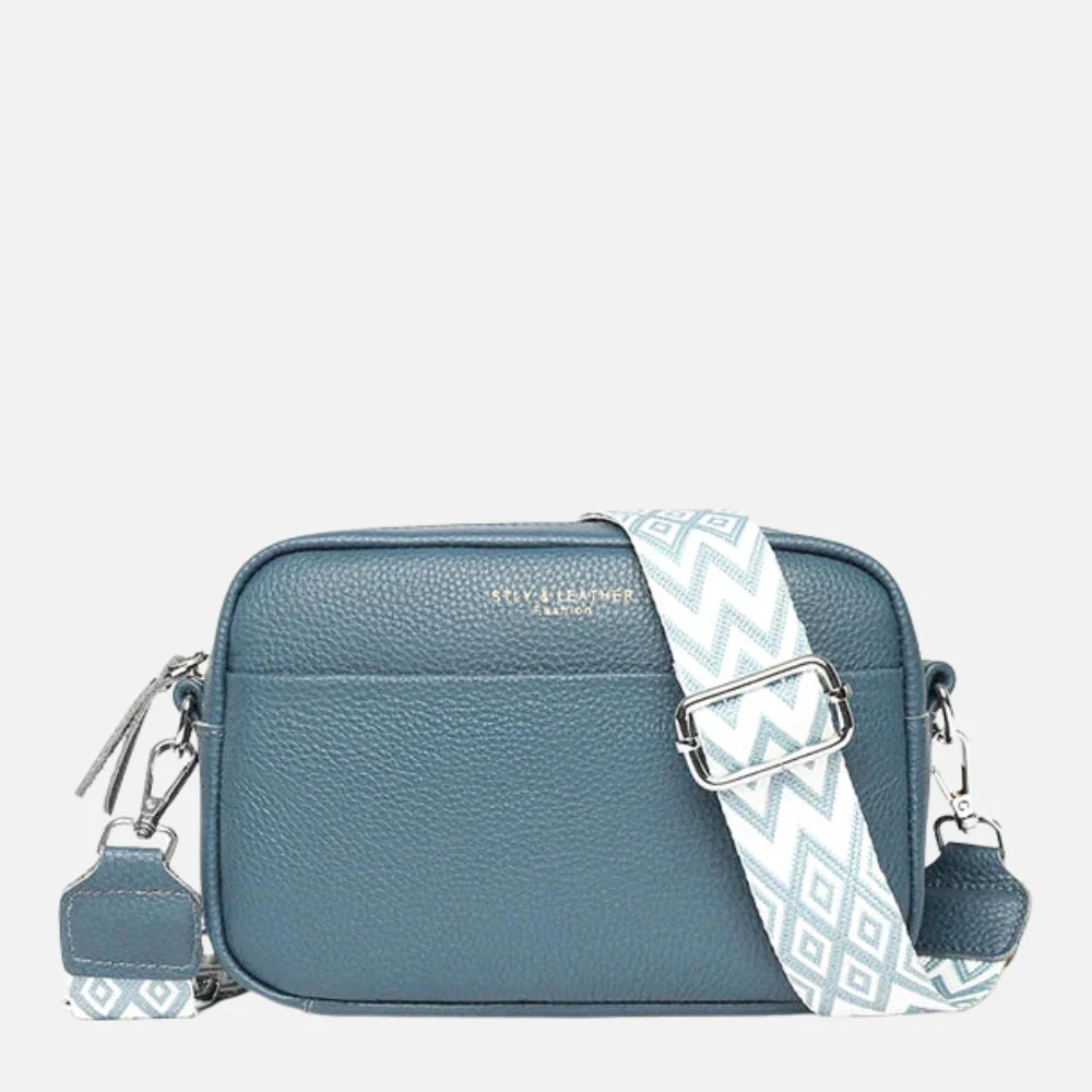 Sac bandouliere femme en cuir avec sangle large - Pratique et tendance