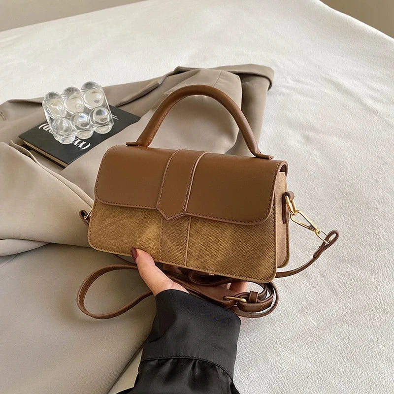 Sac bandoulière vintage en cuir pour femme - Image 9