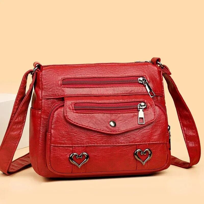 Sac Bandoulière Vintage Femme en Cuir Souple 'Love' - Image 12