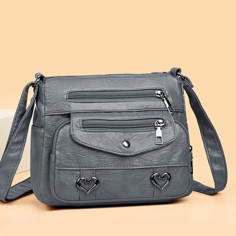 Sac Bandoulière Vintage Femme en Cuir Souple 'Love' - Image 16