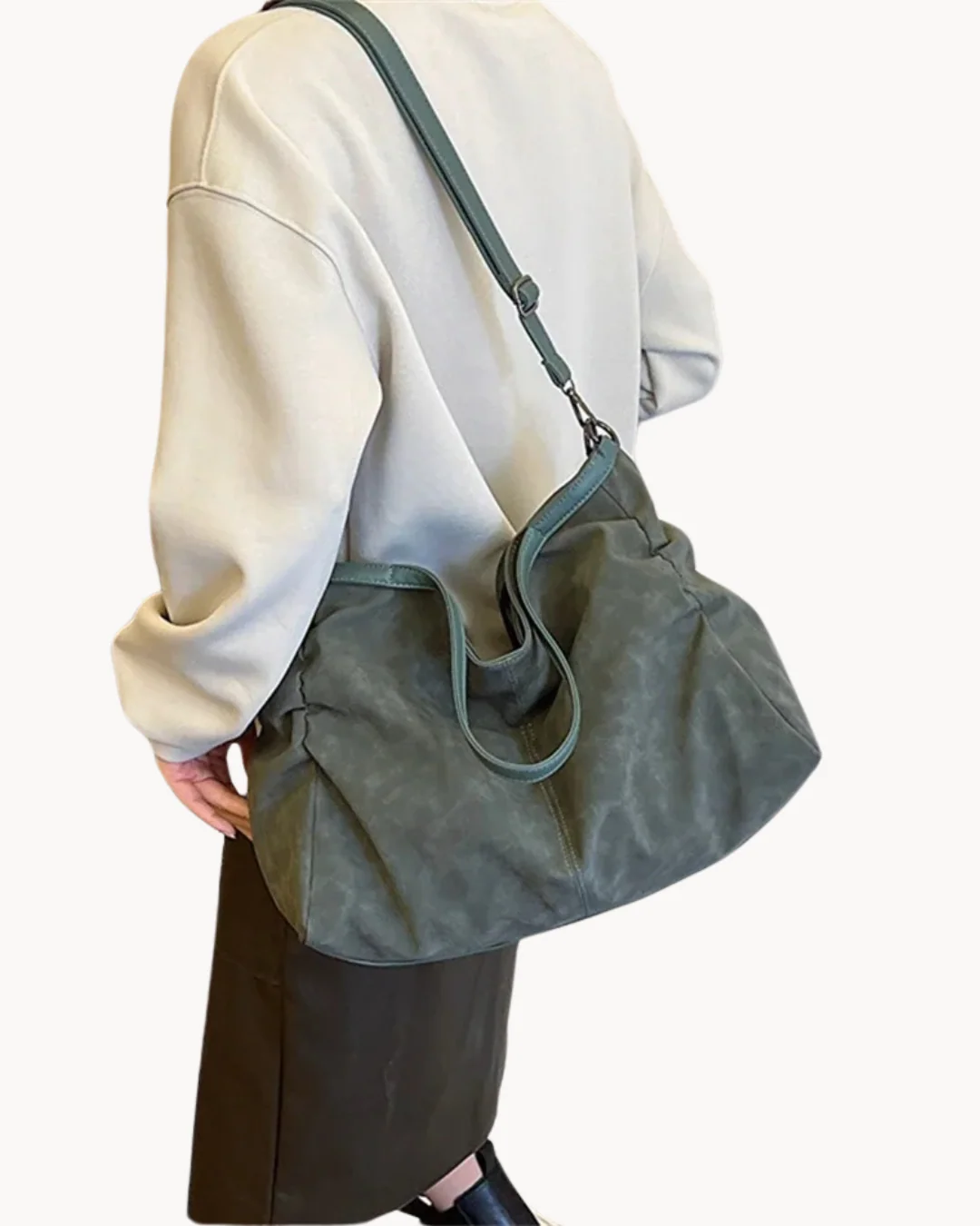Sac cabas en cuir spacieux et oversize pour femme – Sac quotidien - Image 2