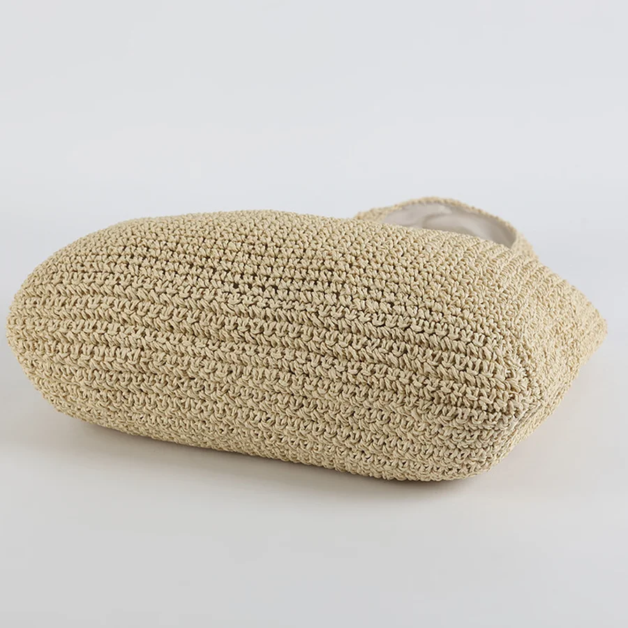 Sac de plage élégant en paille pour femme - Image 3