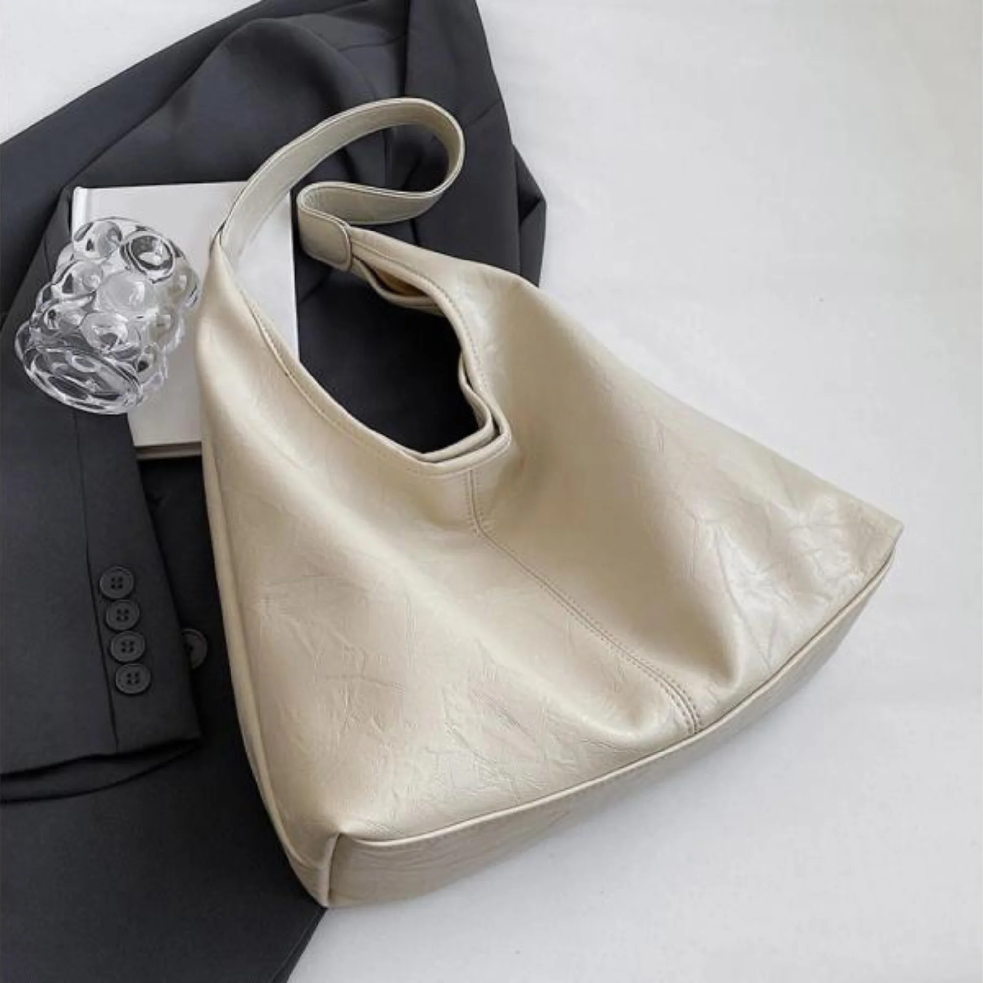 Sac Hobo Femme en Cuir Synthétique – Sac à Épaule Élégant - Image 5