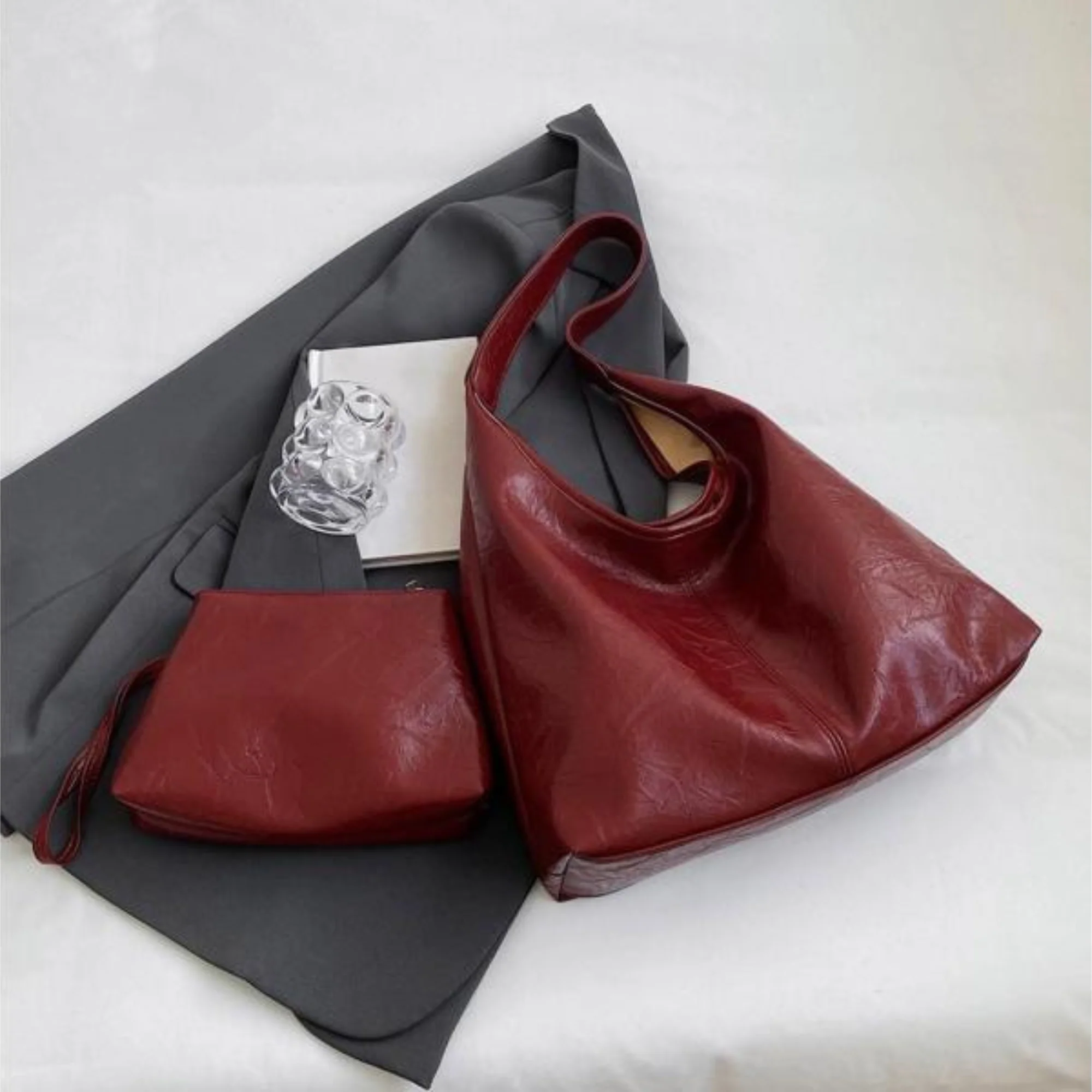 Sac Hobo Femme en Cuir Synthétique – Sac à Épaule Élégant - Image 7