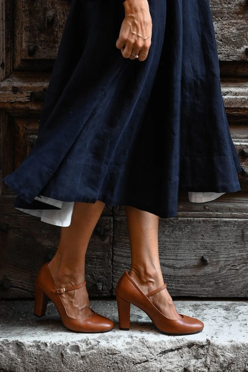 Sandales à talon carré pour femme – Modèle estival de tous les jours à boucle réglable - Image 2